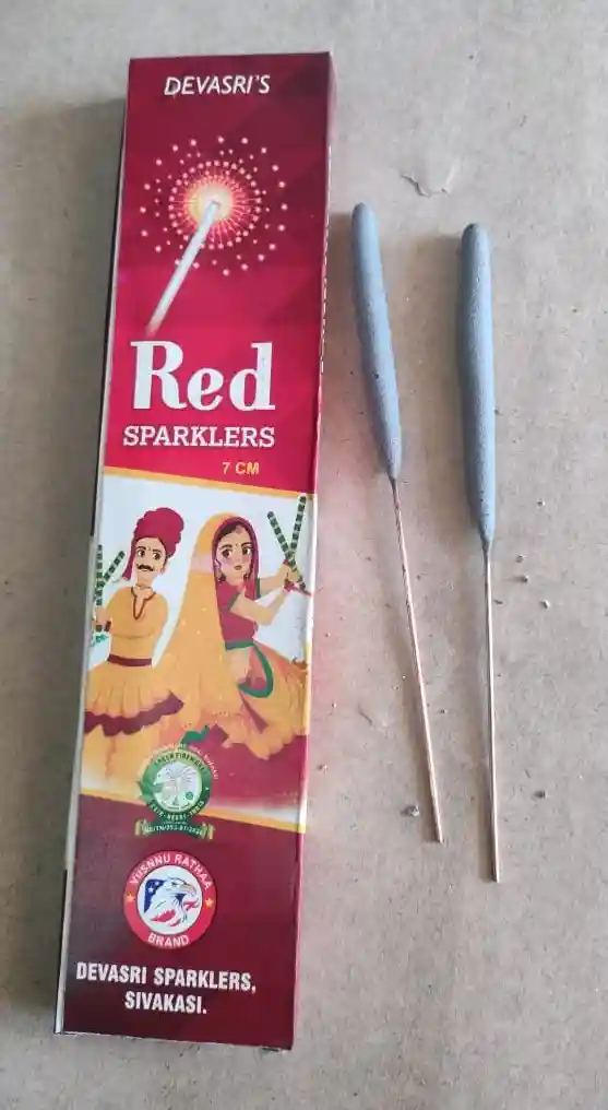 7 Cm Red sparklers