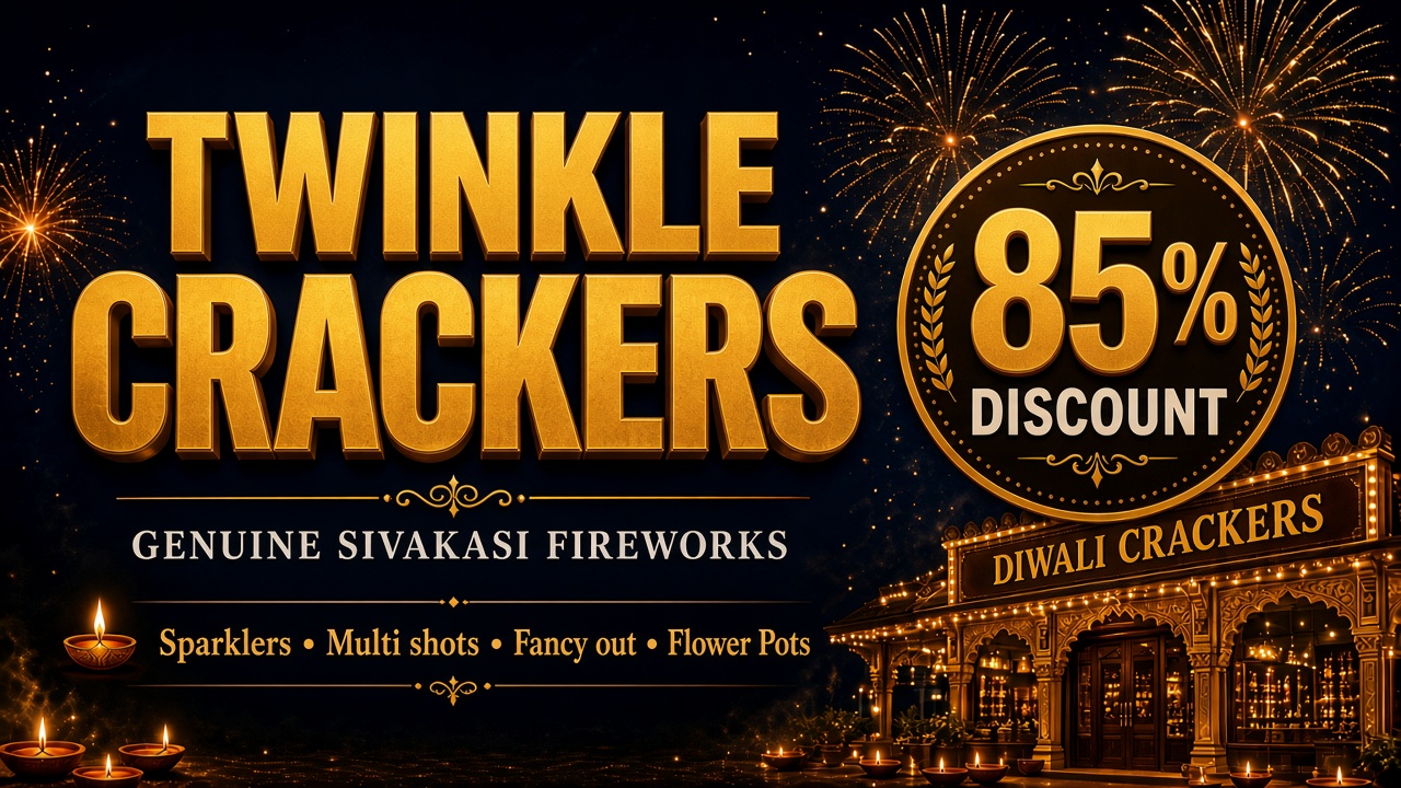 Twinkle Crackers 85% Discount Diwali Sale